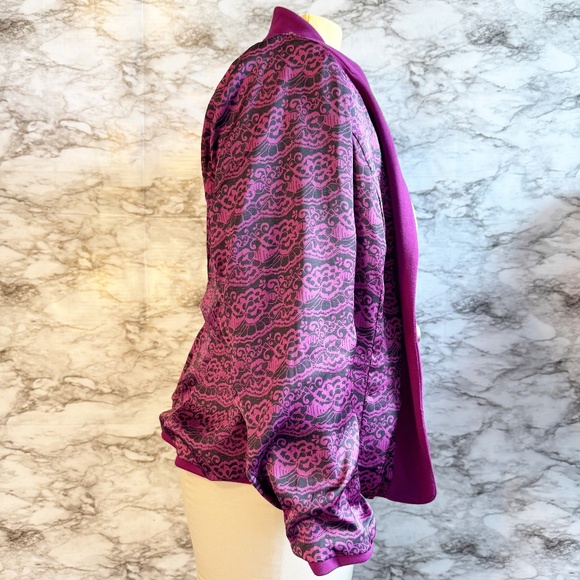 NY Collection Magenta Peplum Blazer - Picture 6 of 9